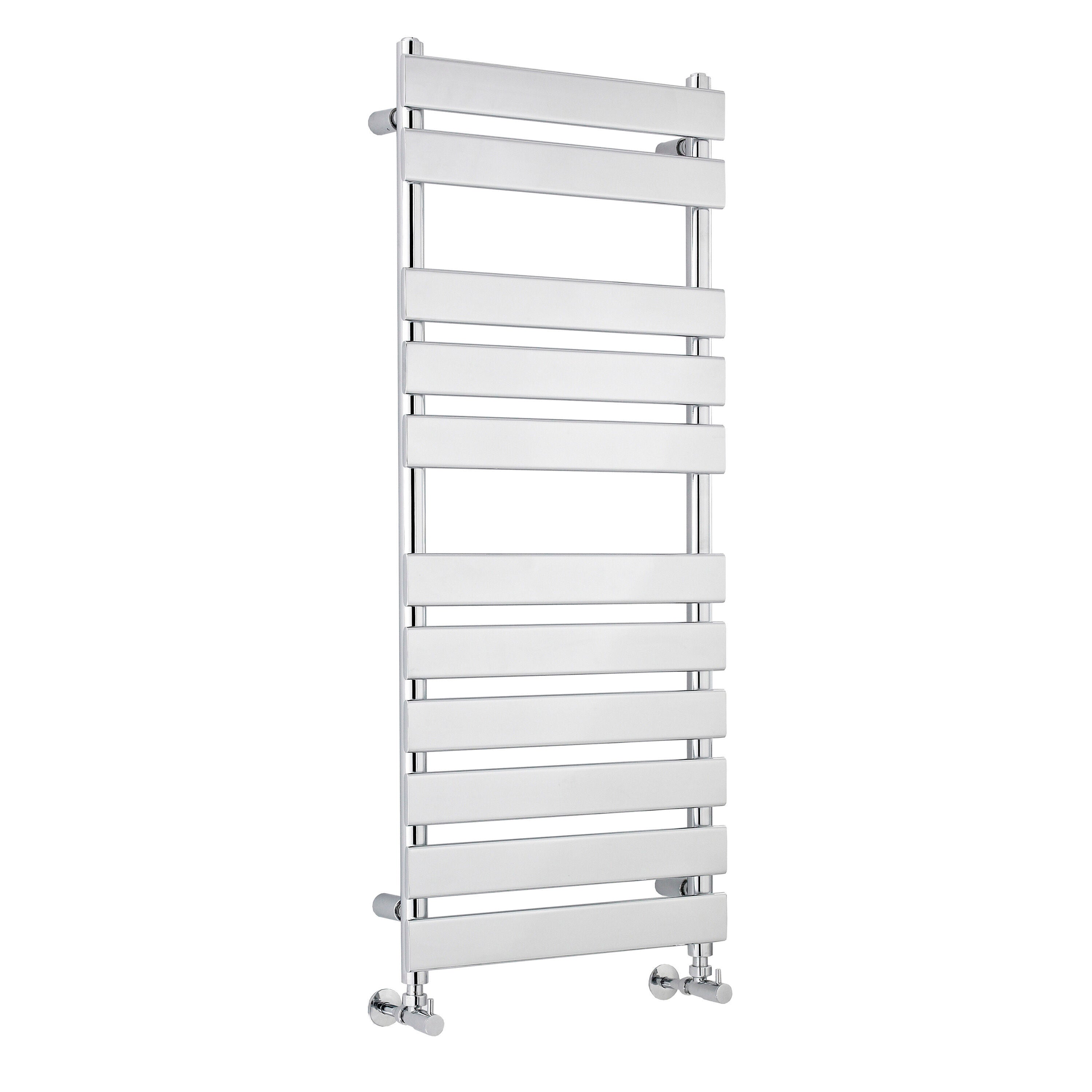 Piazza Chrome 1200mm x 500mm Horizontal Heated Towel Rail