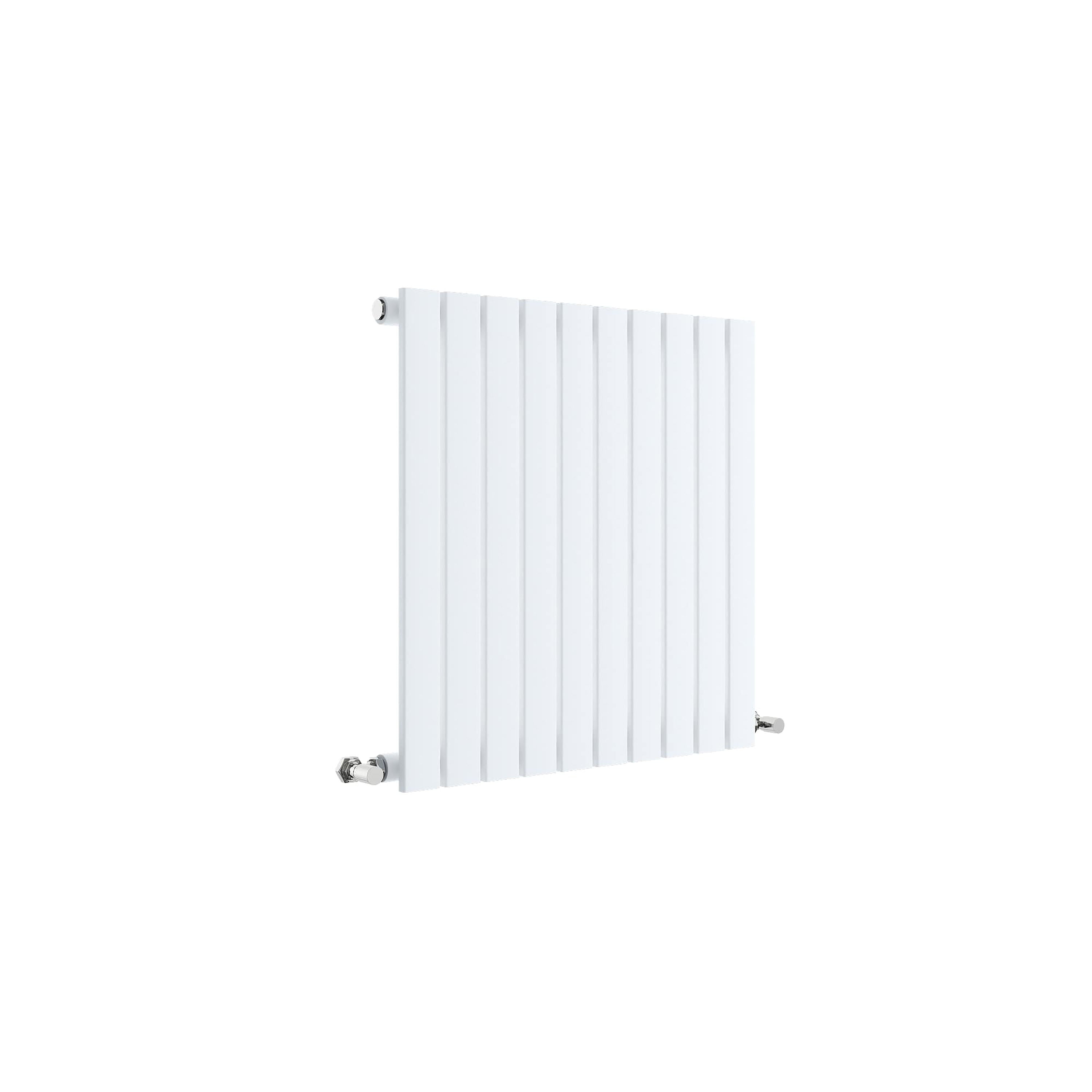 Sloane Satin White 600mm x 586mm Horizontal Single Panel Radiator