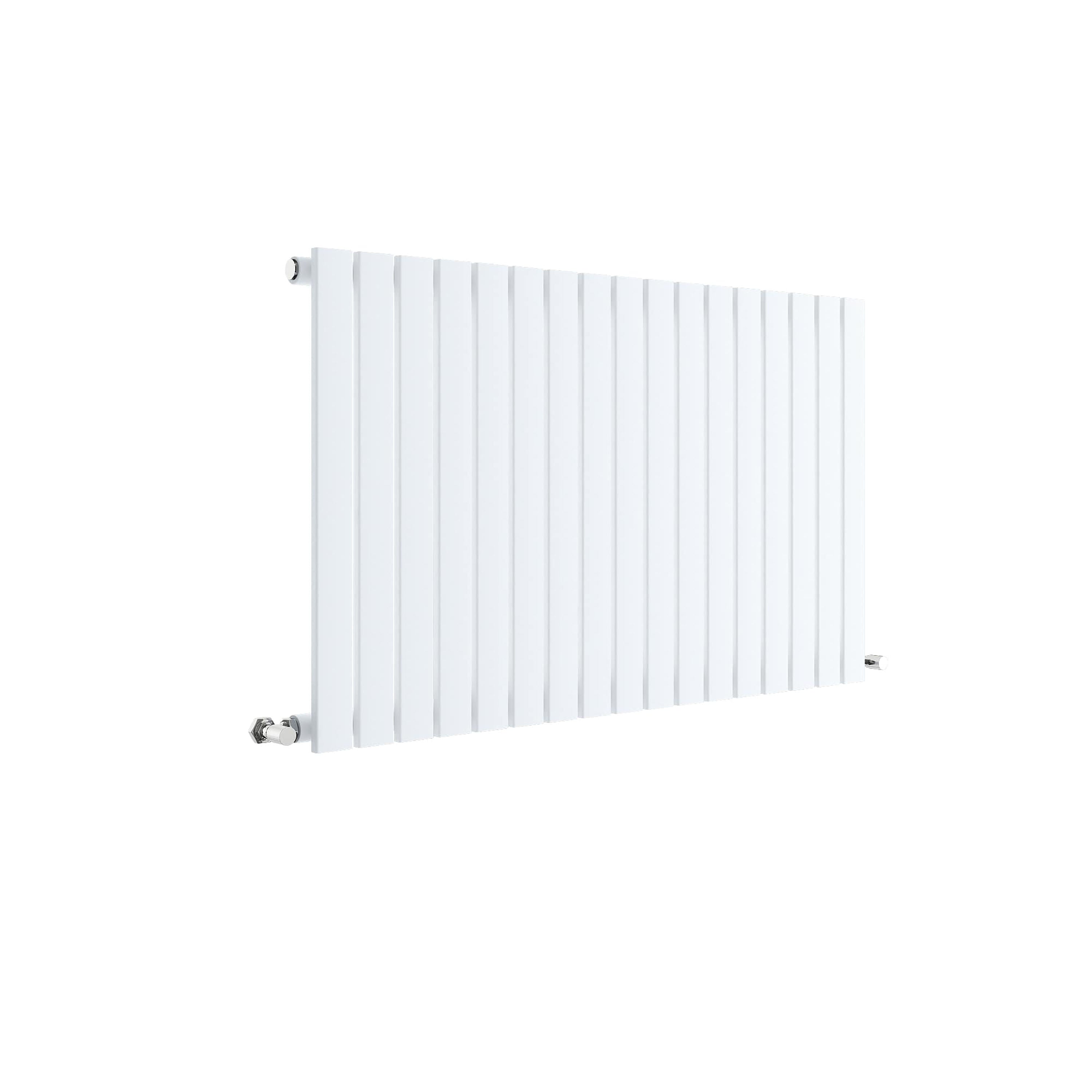 Sloane Satin White 992 x 600mm Horizontal Single Panel Radiator