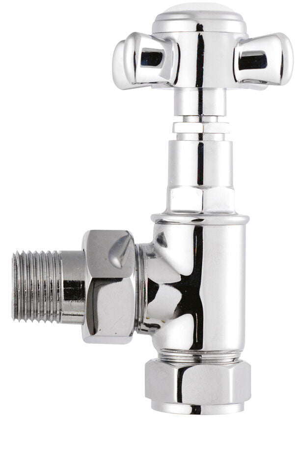 Old London Crosshead Angled Radiator Valve Pack (Pairs)