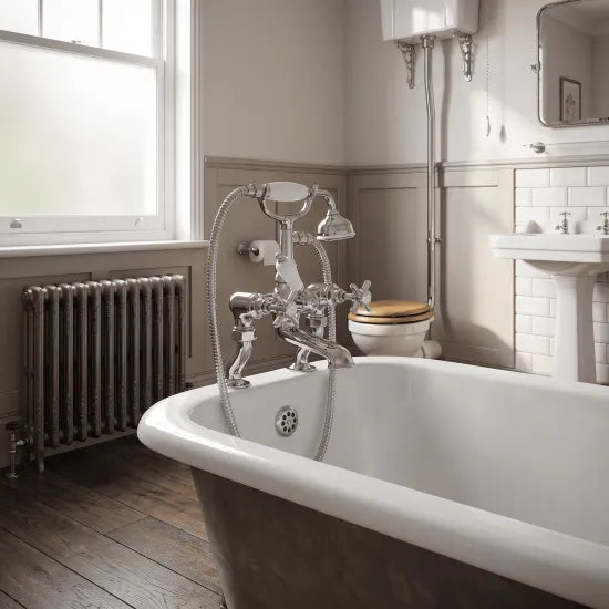 Nuie Beaumont 3/4" Cranked Bath Shower Mixer