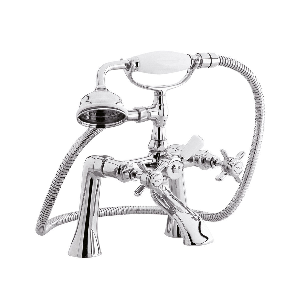 nuie Beaumont Chrome 1/2" Bath Shower Mixer