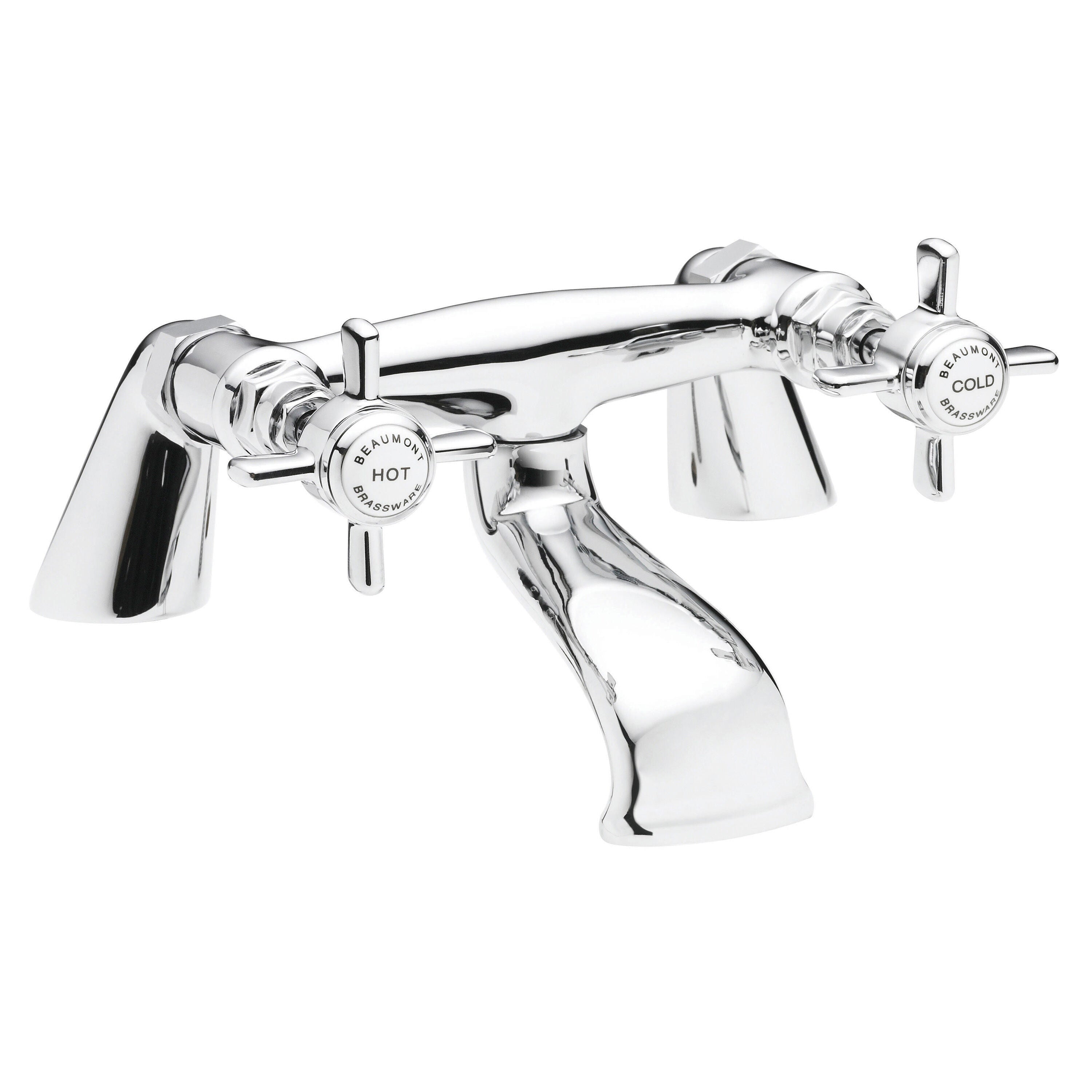 nuie Beaumont Chrome Bath Filler