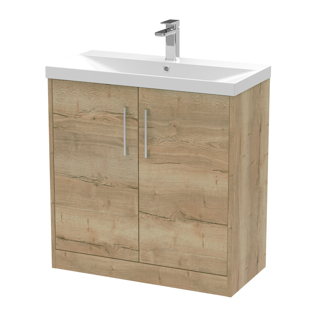 Hudson Reed Juno 800mm 2 Door Floor Standing Vanity Unit With Thin Edge Basin