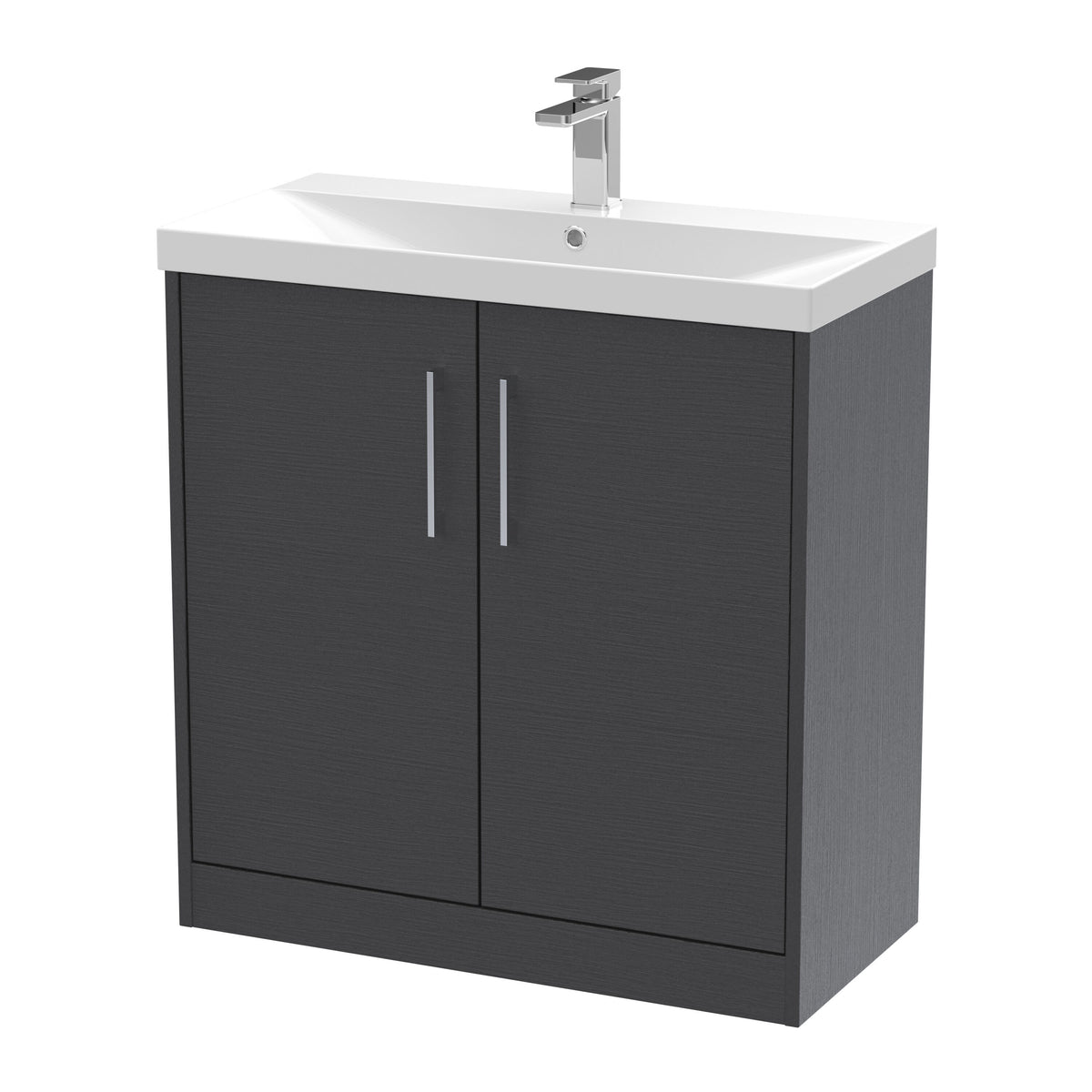 Hudson Reed Juno 800mm 2 Door Floor Standing Vanity Unit With Thin Edge Basin
