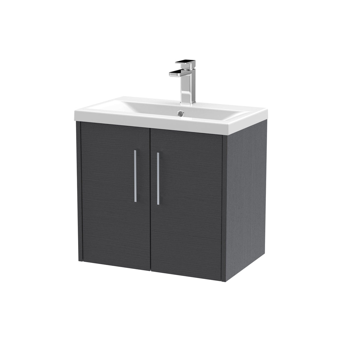 Hudson Reed Juno 600mm 2 Door Wall Hung Vanity Unit With Mid-Edge Basin