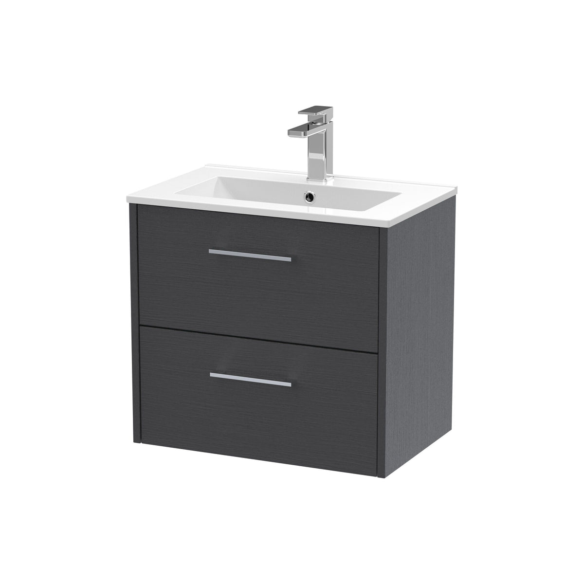 Hudson Reed Juno 600mm 2 Drawer Wall Hung Vanity Unit With Minimalist Basin