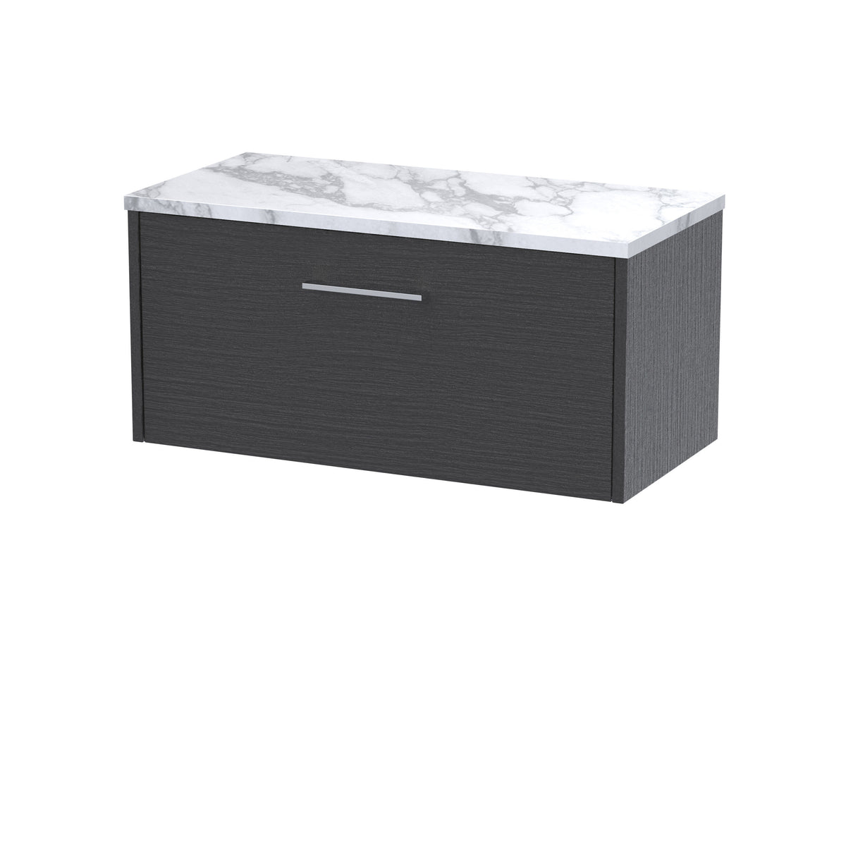 Hudson Reed Juno 800mm 1 Drawer Wall Hung Vanity Unit With Carrara Laminate Worktop