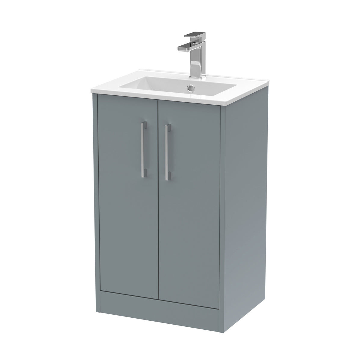 Hudson Reed Juno 500mm 2 Door Floor Standing Vanity Unit With Minimalist Basin