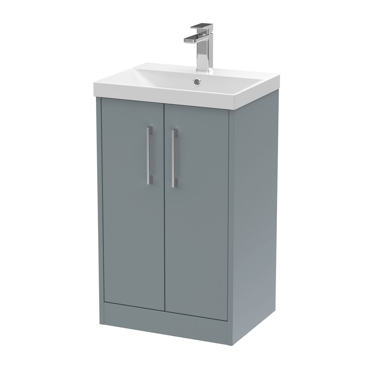 Hudson Reed Juno 500mm 2 Door Floor Standing Vanity Unit With Thin Edge Basin