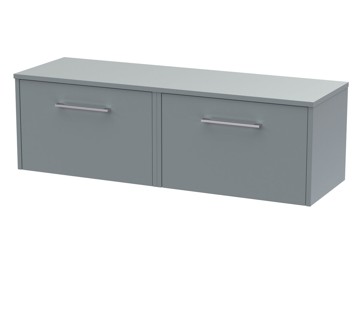 Hudson Reed Juno 1200mm 2 Drawer Wall Hung Vanity Unit With Co-ordinating Worktop