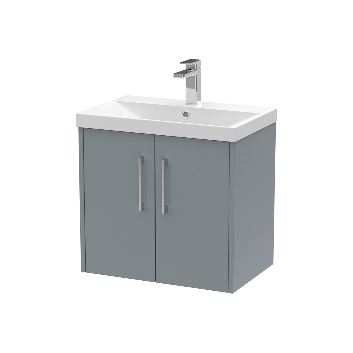 Hudson Reed Juno 600mm 2 Door Wall Hung Vanity Unit With Thin Edge Basin