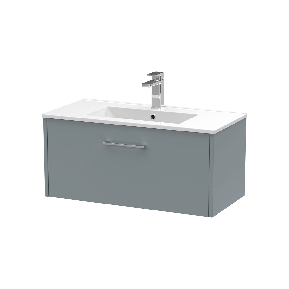 Hudson Reed Juno 800mm 1 Drawer Wall Hung Vanity Unit With Minimalist Basin