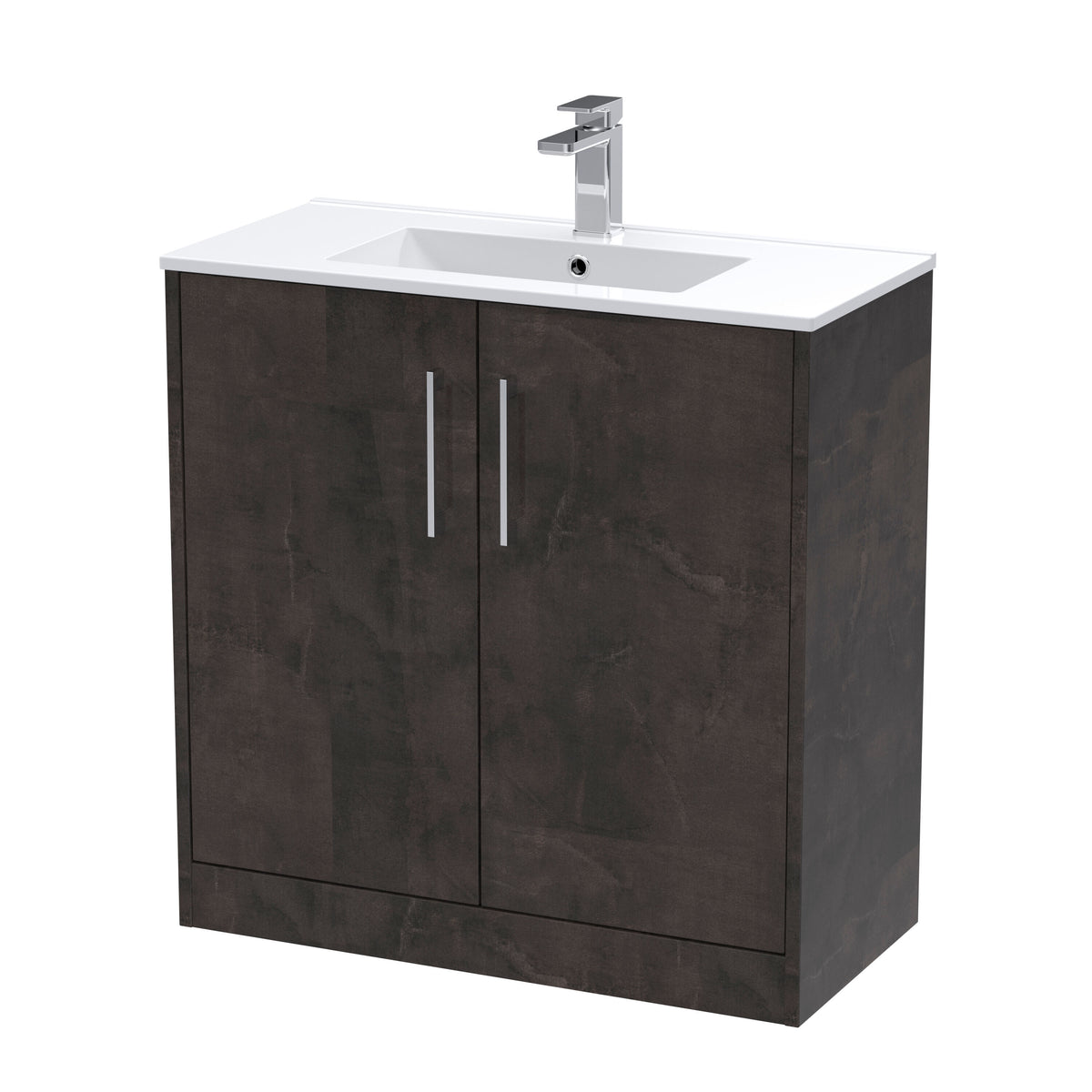 Hudson Reed Juno 800mm 2 Door Floor Standing Vanity Unit With Minimalist Basin