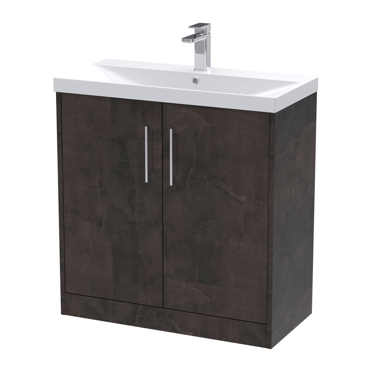 Hudson Reed Juno 800mm 2 Door Floor Standing Vanity Unit With Thin Edge Basin
