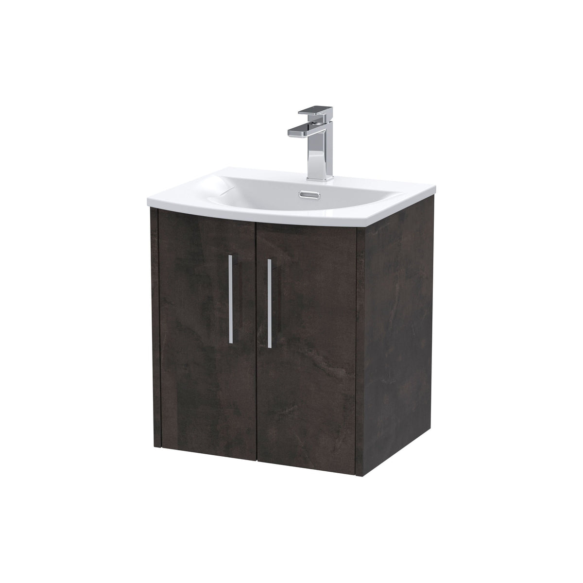 Hudson Reed Juno 500mm 2 Door Wall Hung Vanity Unit With U-Shaped Curved Basin