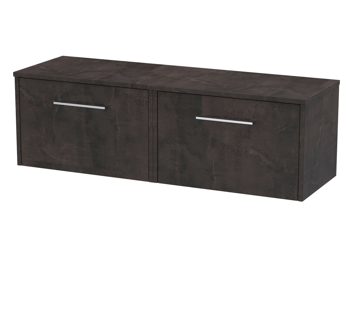 Hudson Reed Juno 1205mm 2 Drawer Wall Hung Vanity Unit With Co-ordinating Worktop