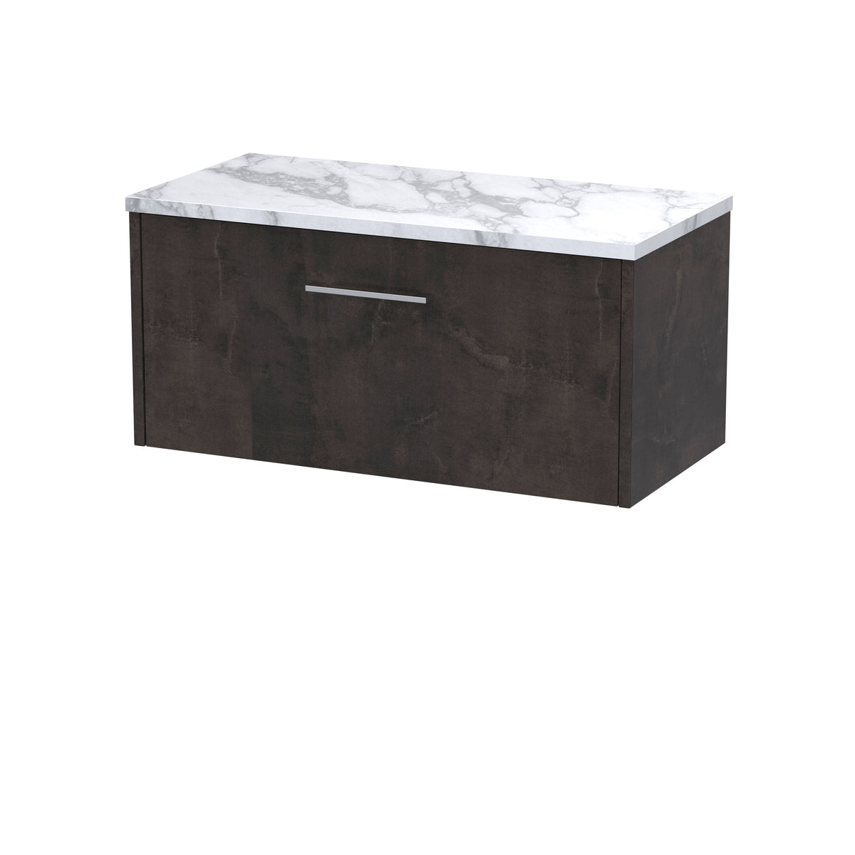 Hudson Reed Juno 800mm 1 Drawer Wall Hung Vanity Unit With Carrara Laminate Worktop