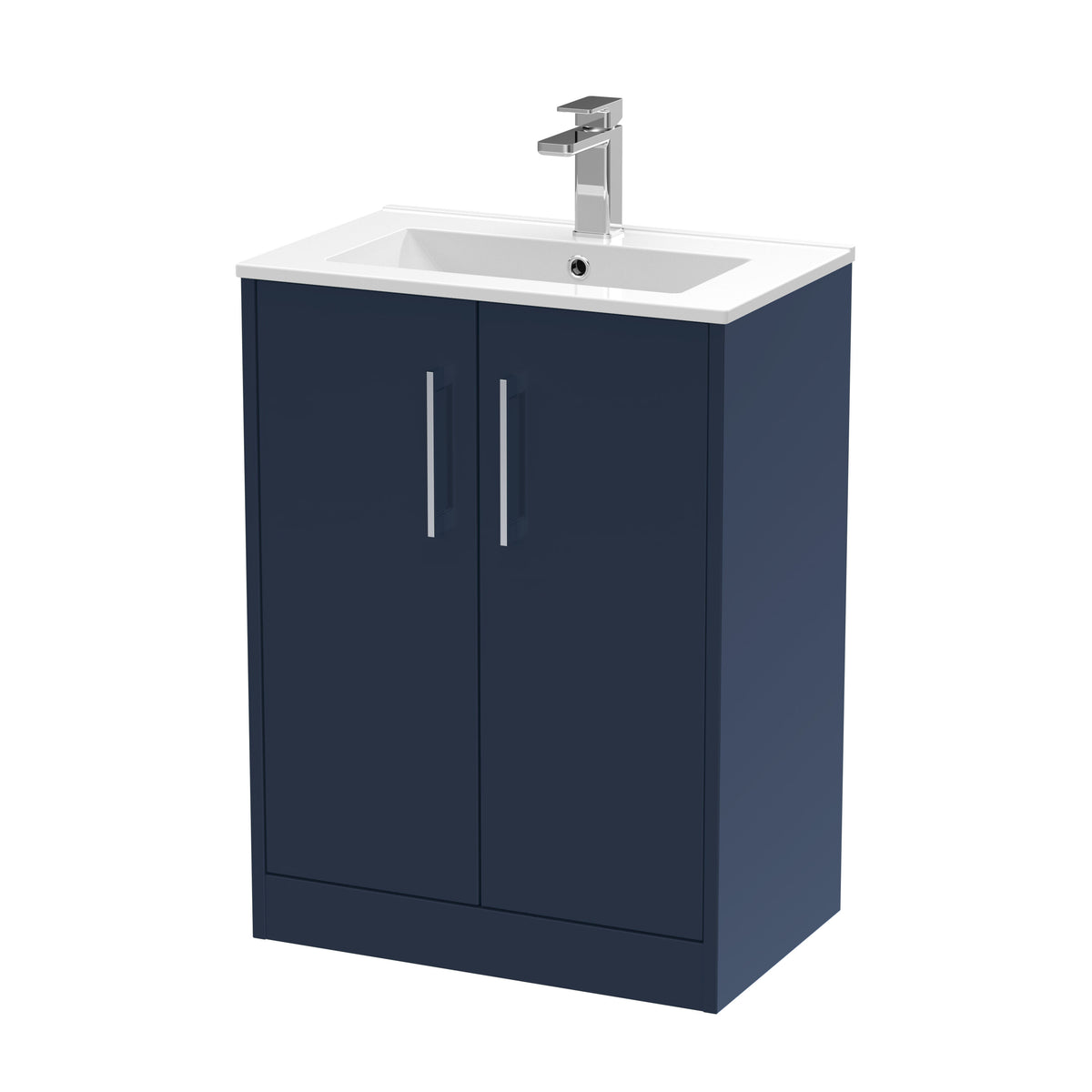Hudson Reed Juno 600mm 2 Door Floor Standing Vanity Unit With Minimalist Basin