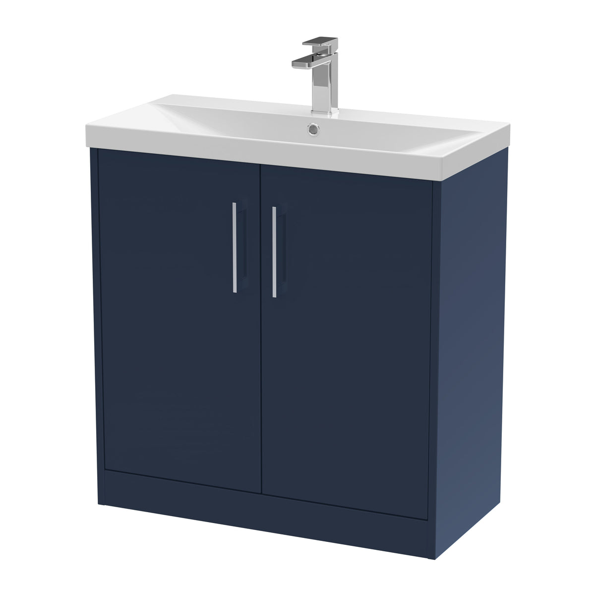 Hudson Reed Juno 800mm 2 Door Floor Standing Vanity Unit With Thin Edge Basin