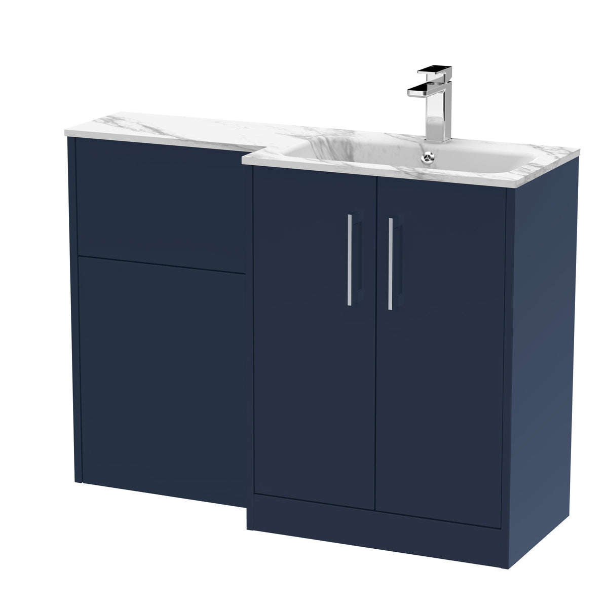 Hudson Reed Juno 1100mm x 390mm Combination Unit & Stone Basin Right Hand