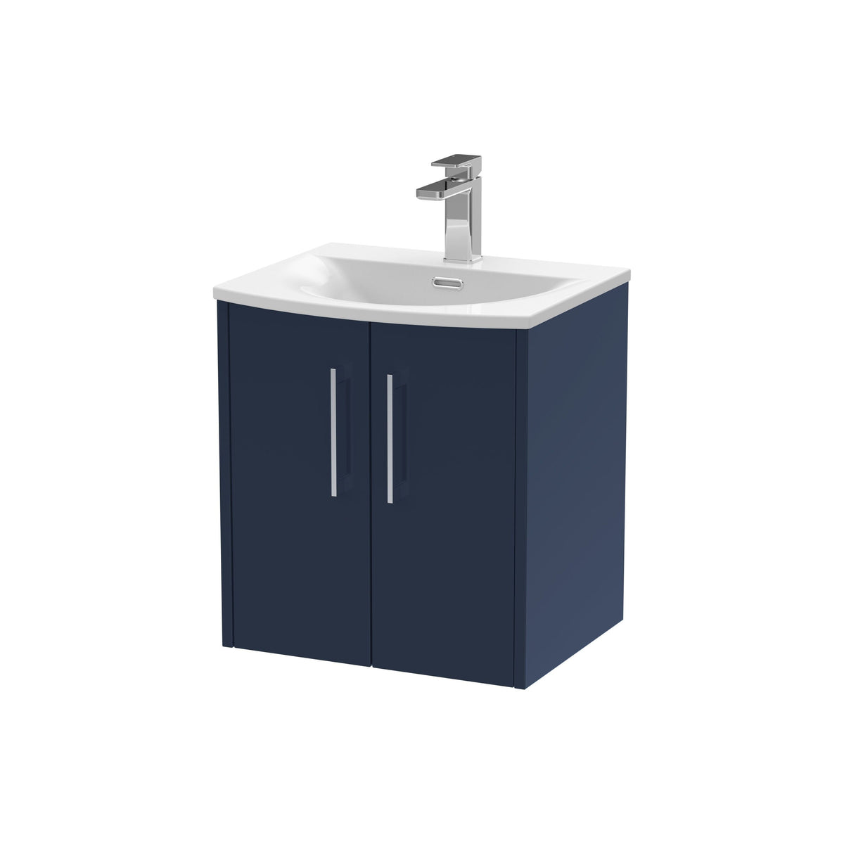 Hudson Reed Juno 500mm 2 Door Wall Hung Vanity Unit With U-Shaped Curved Basin