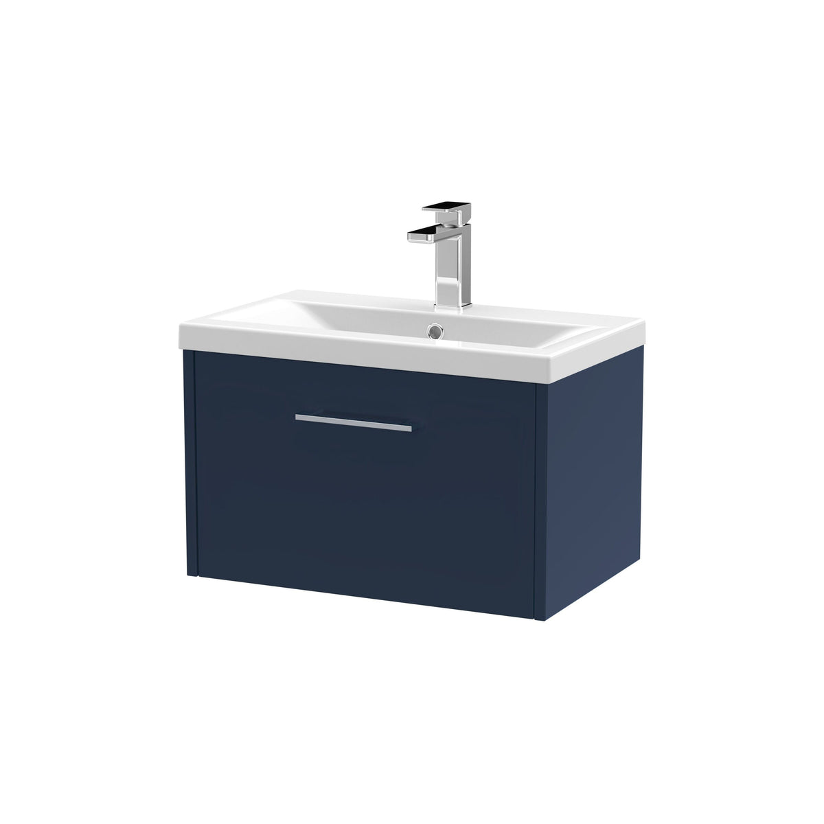 Hudson Reed Juno 600mm 1 Drawer Wall Hung Vanity Unit With Mid-Edge Basin