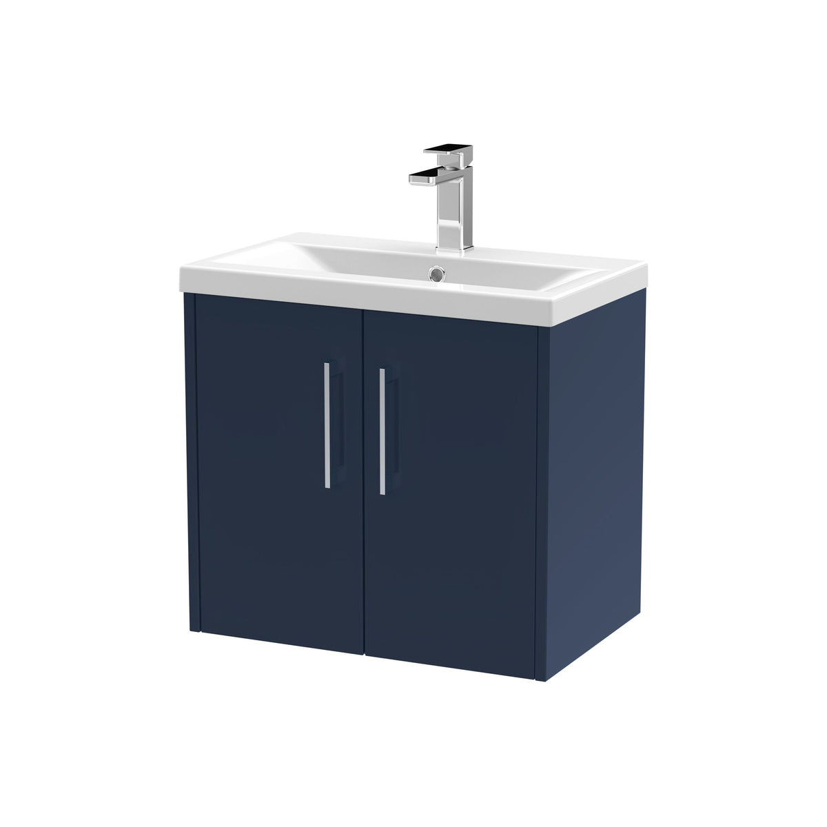 Hudson Reed Juno 600mm 2 Door Wall Hung Vanity Unit With Mid-Edge Basin