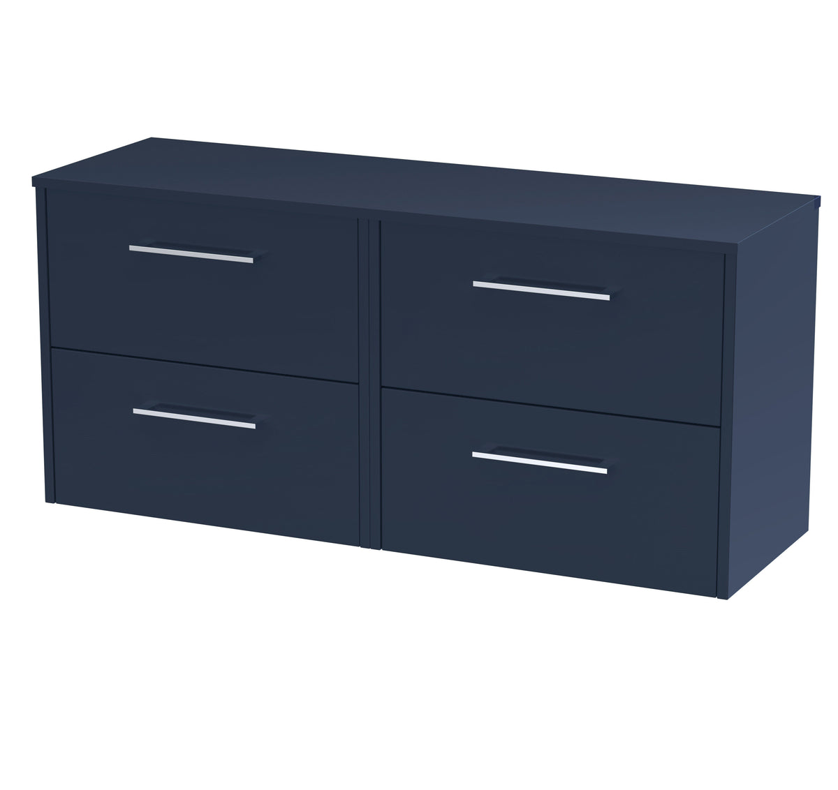 Hudson Reed Juno 1200mm 4 Drawer Wall Hung Vanity Unit With Co-ordinating Worktop