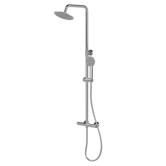 nuie choice Chrome Dual Shower Valve Rigid Riser Kit