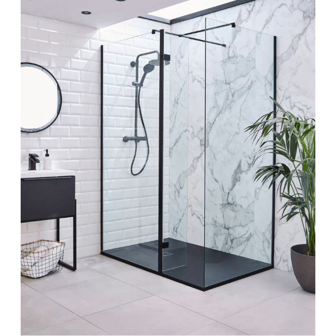 Nero Wetroom Profile Kit (Wall Profile & Bracing Bar) - KCNER-CONV