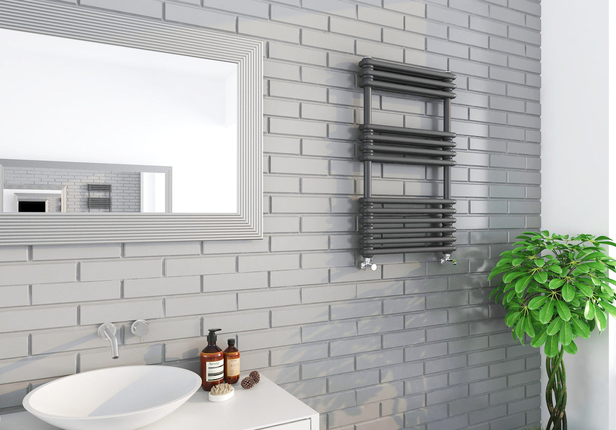 Kolumn Dual Column 832 x 500 Towel Radiator Anthracite - KOL832-500A