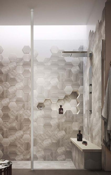 2m (plus 1m)  Wetroom Screen Ceiling Post - KON201WP