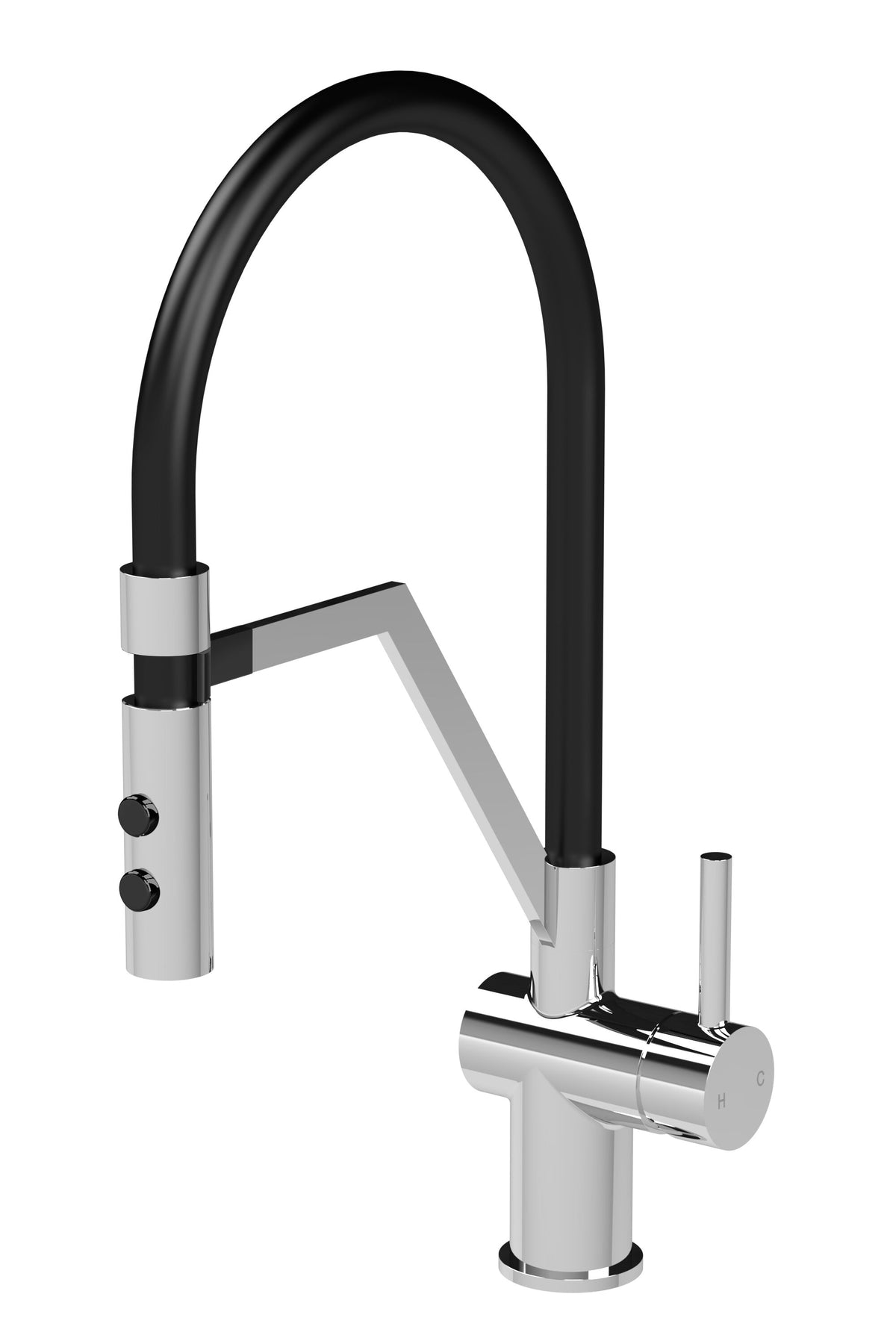 Nuie Ravi Mono Basin Single Lever Round Basin Tap & Manetic Rinser