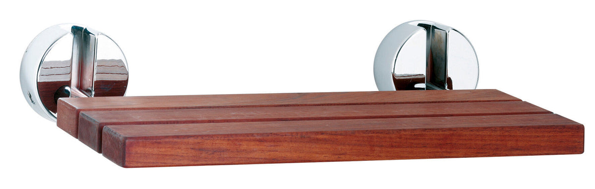 Hudson Reed and Natural Wood Shower Seat