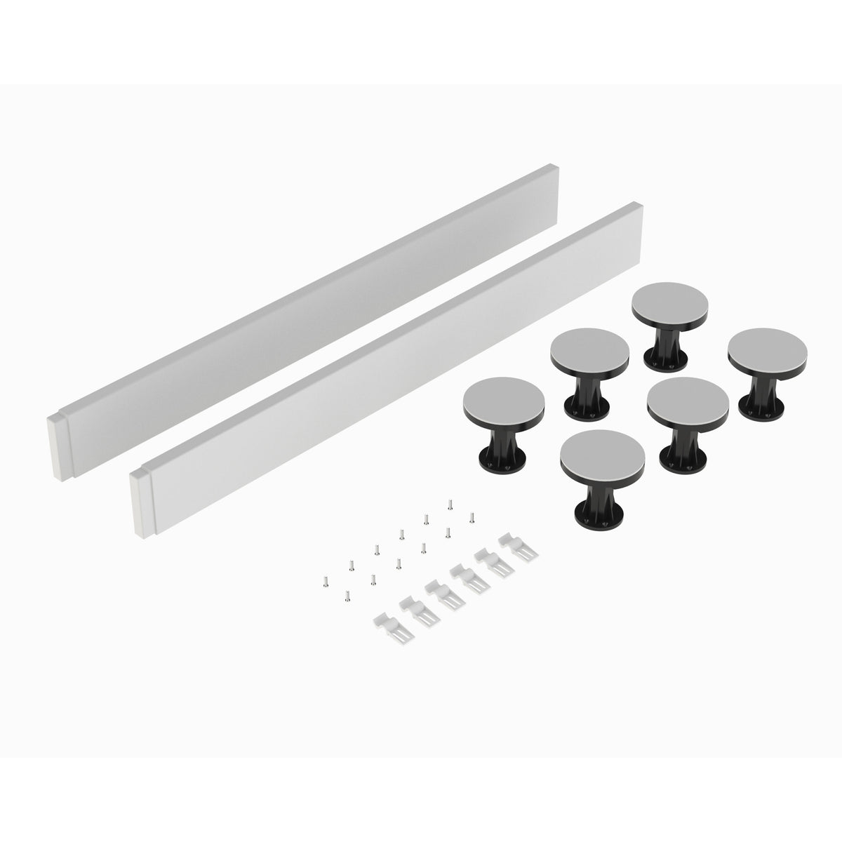 Hudson Reed 700mm Square Leg Set With Plinth, Legs, Clips & Screws