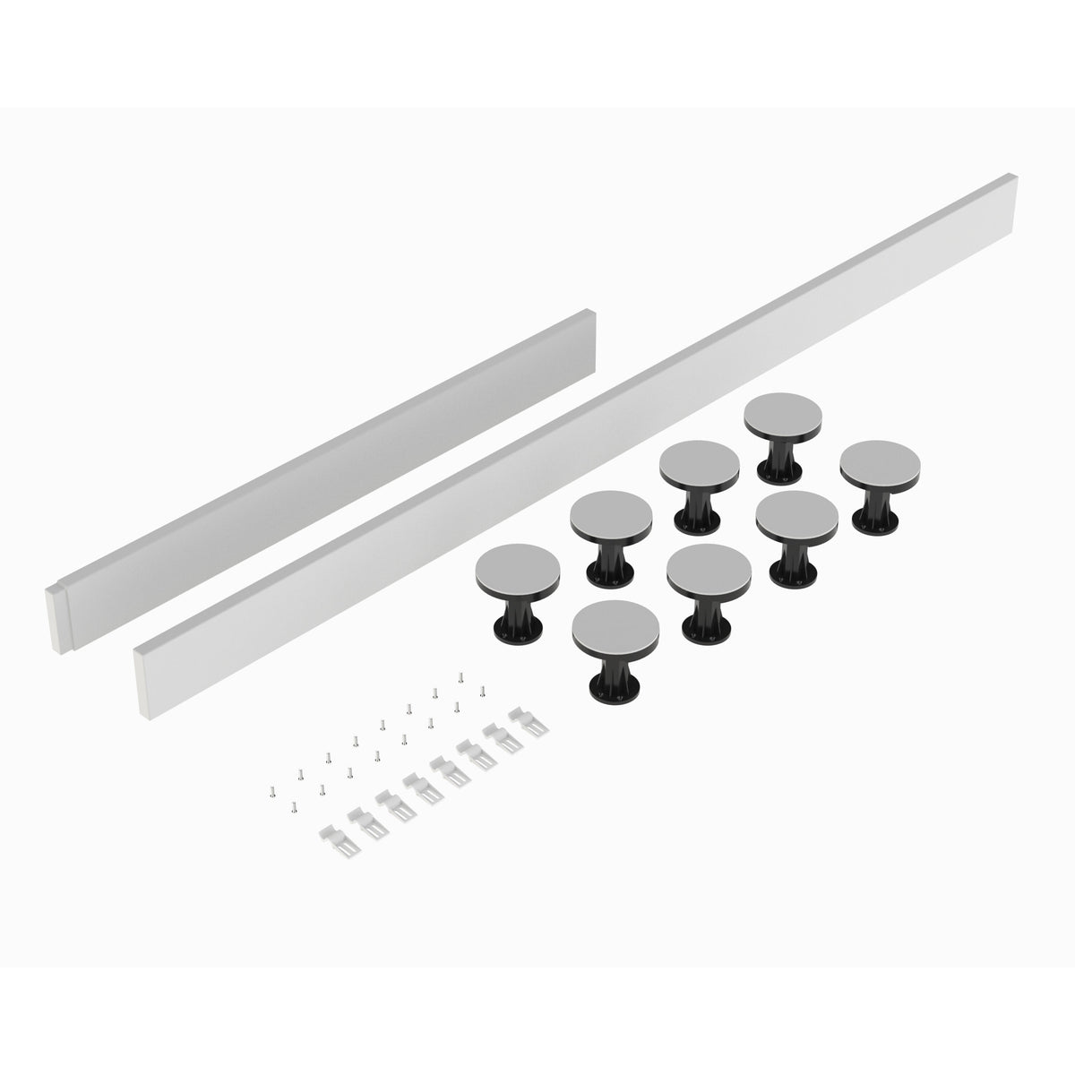 Hudson Reed 1100mm Rectangular Leg Set With Plinth, Legs, Clips & Screws
