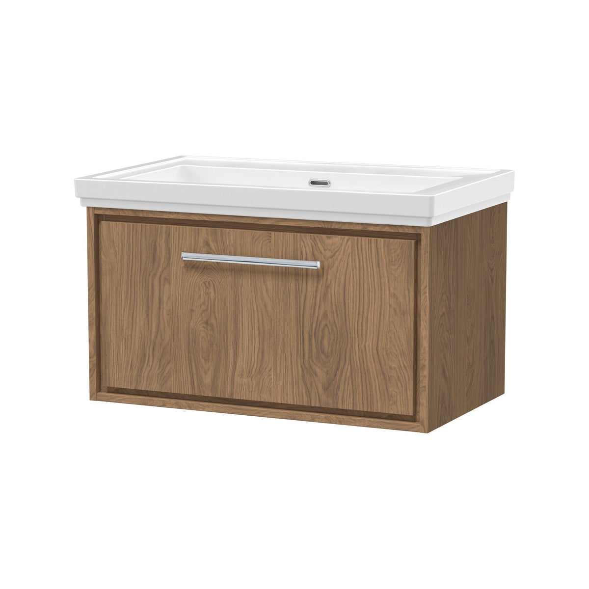 Hudson Reed Lille 800mm 1 Drawer Wall Hung Vanity Unit With Fireclay Basin