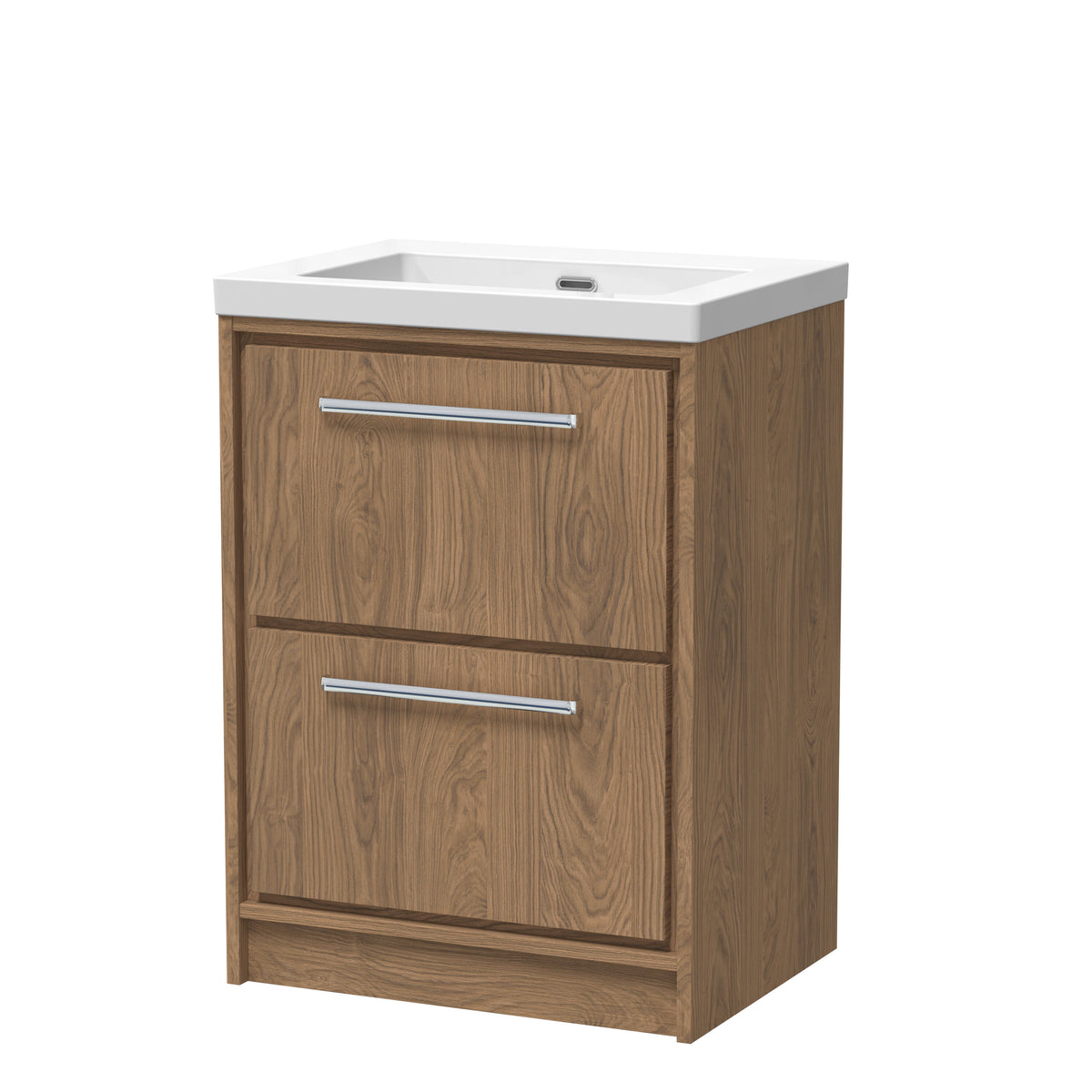 Hudson Reed Lille 600mm 2 Drawer Floor Standing Vanity Unit With Fireclay Basin