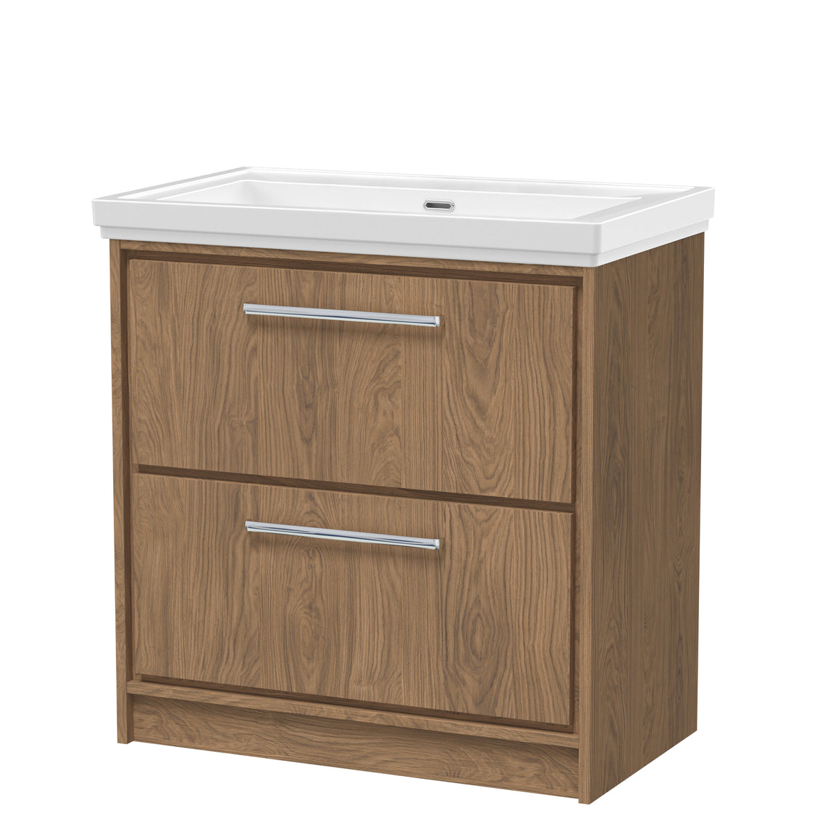 Hudson Reed Lille 800mm 2 Drawer Floor Standing Vanity Unit With Fireclay Basin