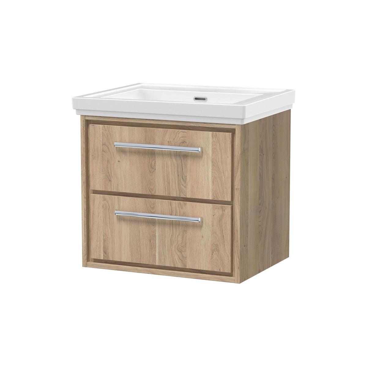 Hudson Reed Lille 600mm 2 Drawer Wall Hung Vanity Unit With Fireclay Basin