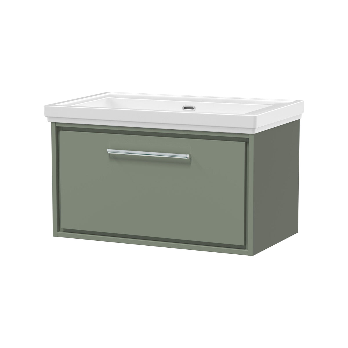 Hudson Reed Lille 800mm 1 Drawer Wall Hung Vanity Unit With Fireclay Basin