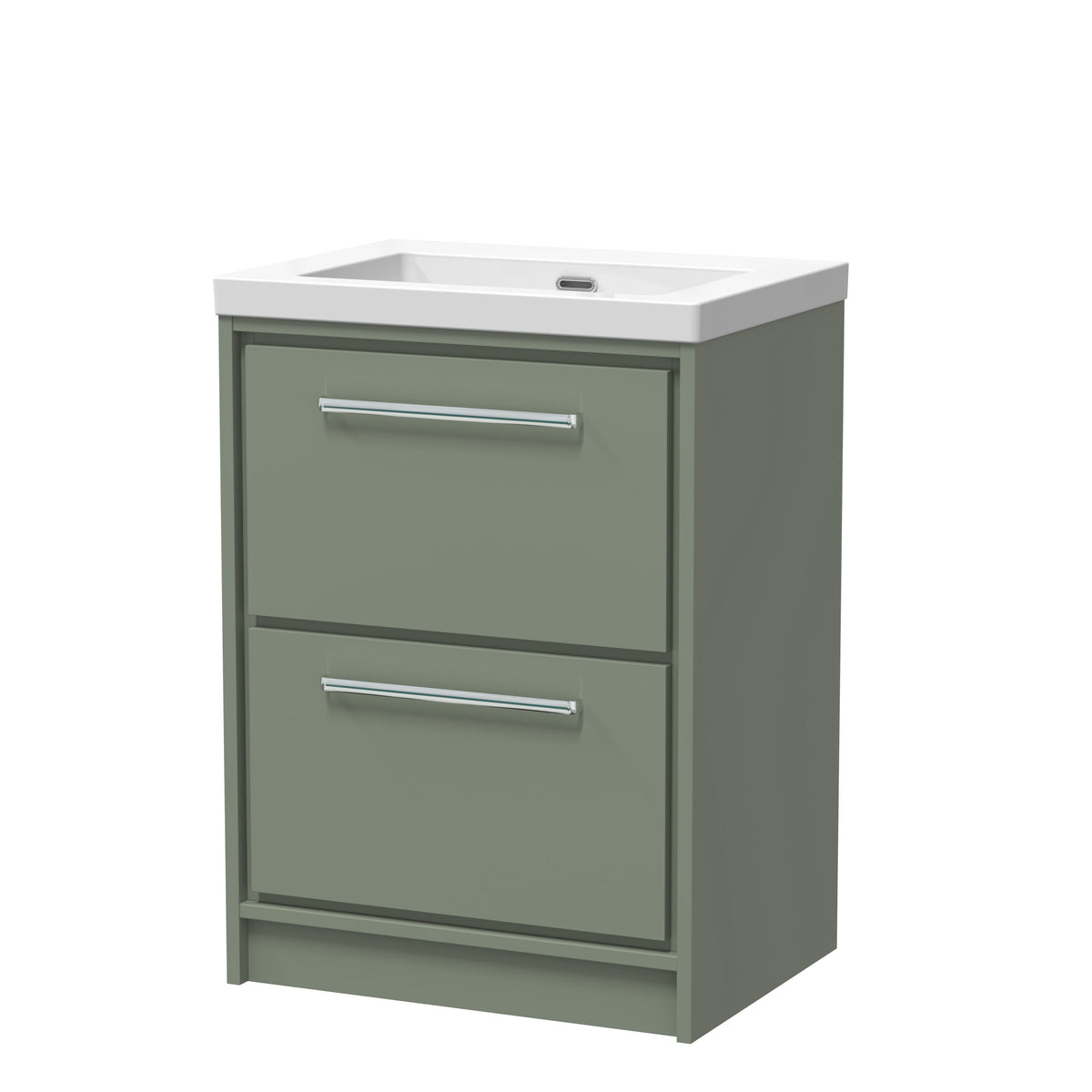 Hudson Reed Lille 600mm 2 Drawer Floor Standing Vanity Unit With Fireclay Basin