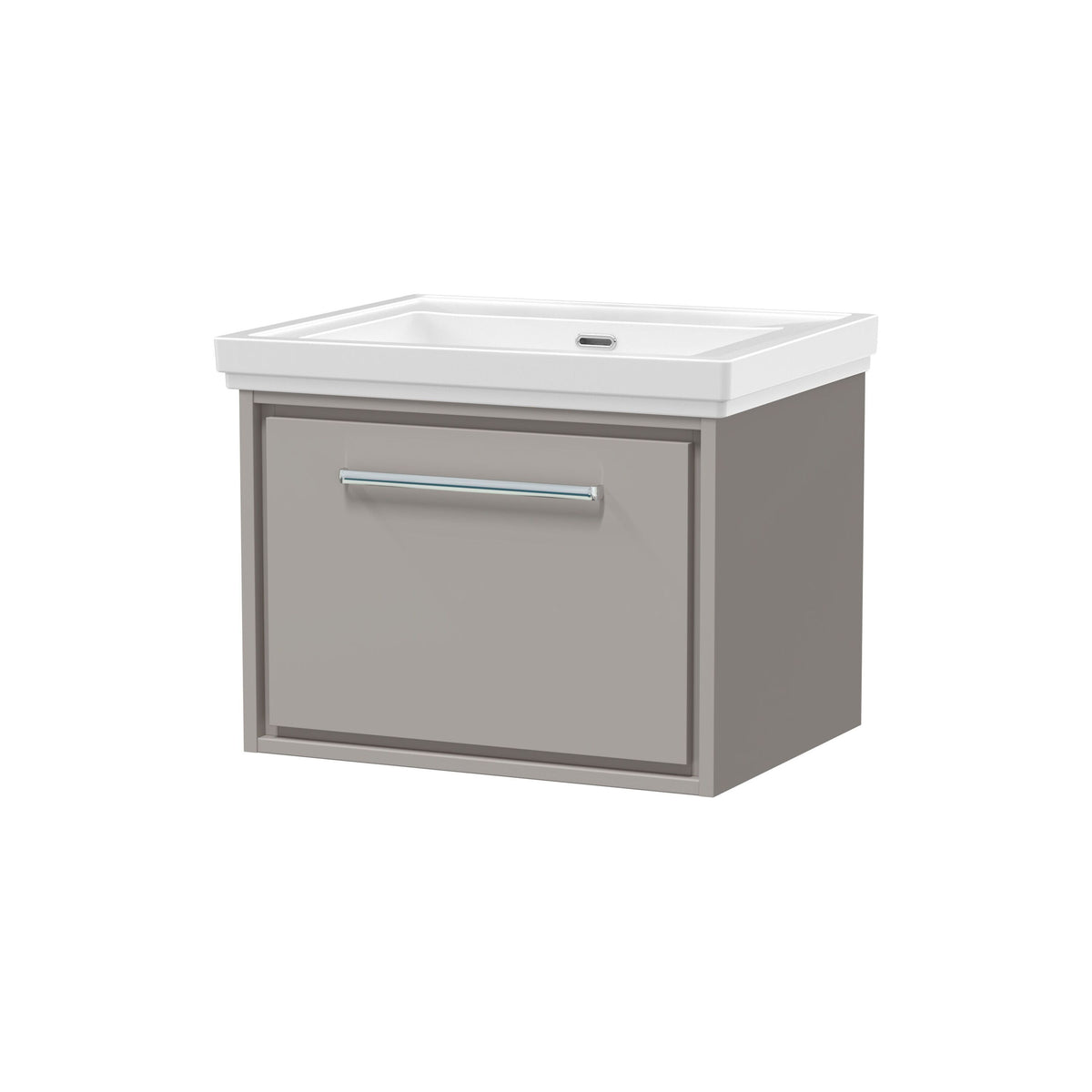 Hudson Reed Lille 600mm 1 Drawer Wall Hung Vanity Unit With Fireclay Basin