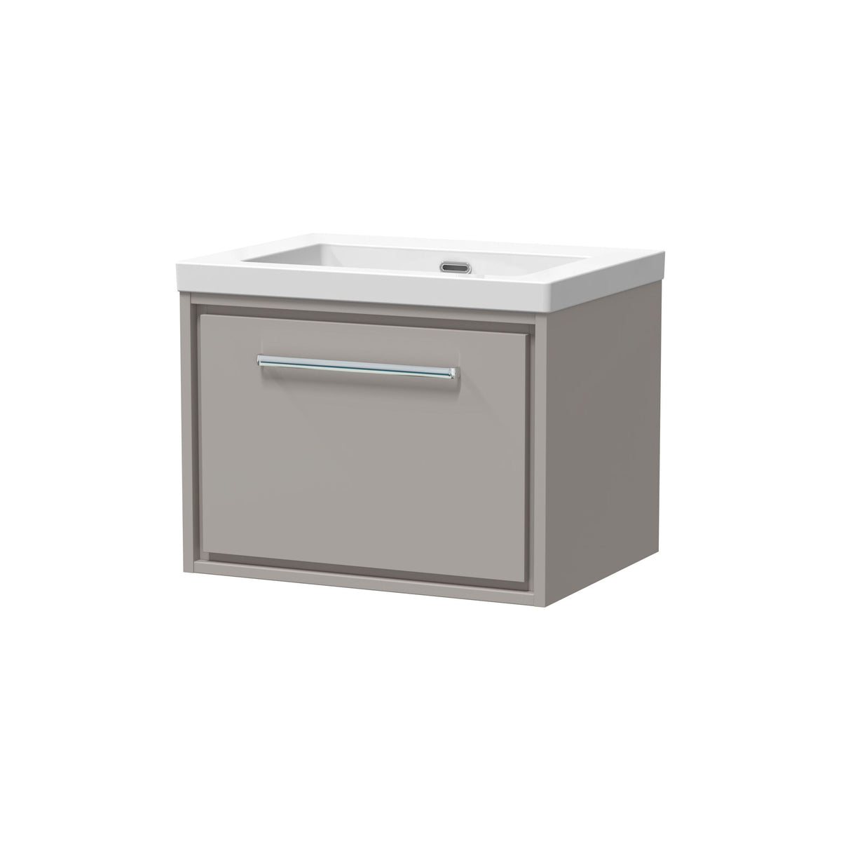 Hudson Reed Lille 600mm 1 Drawer Wall Hung Vanity Unit With Fireclay Basin