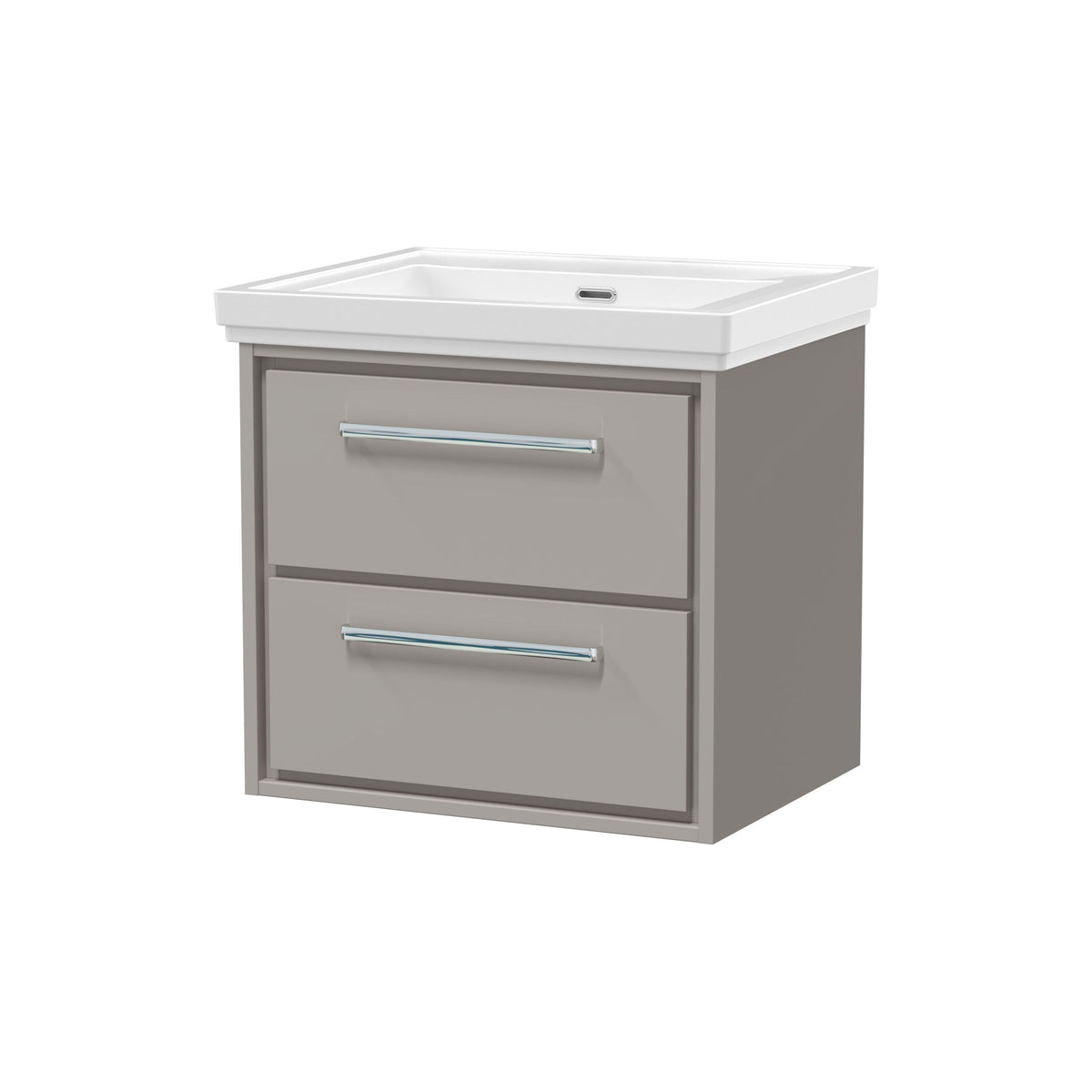 Hudson Reed Lille 600mm 2 Drawer Wall Hung Vanity Unit With Fireclay Basin