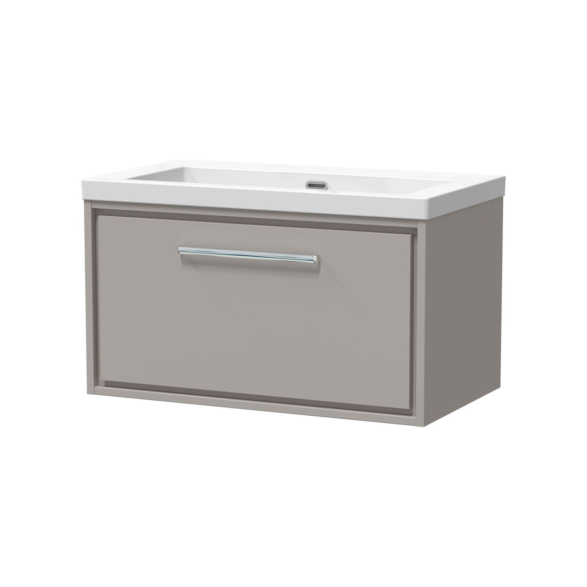 Hudson Reed Lille 800mm 1 Drawer Wall Hung Vanity Unit With Fireclay Basin