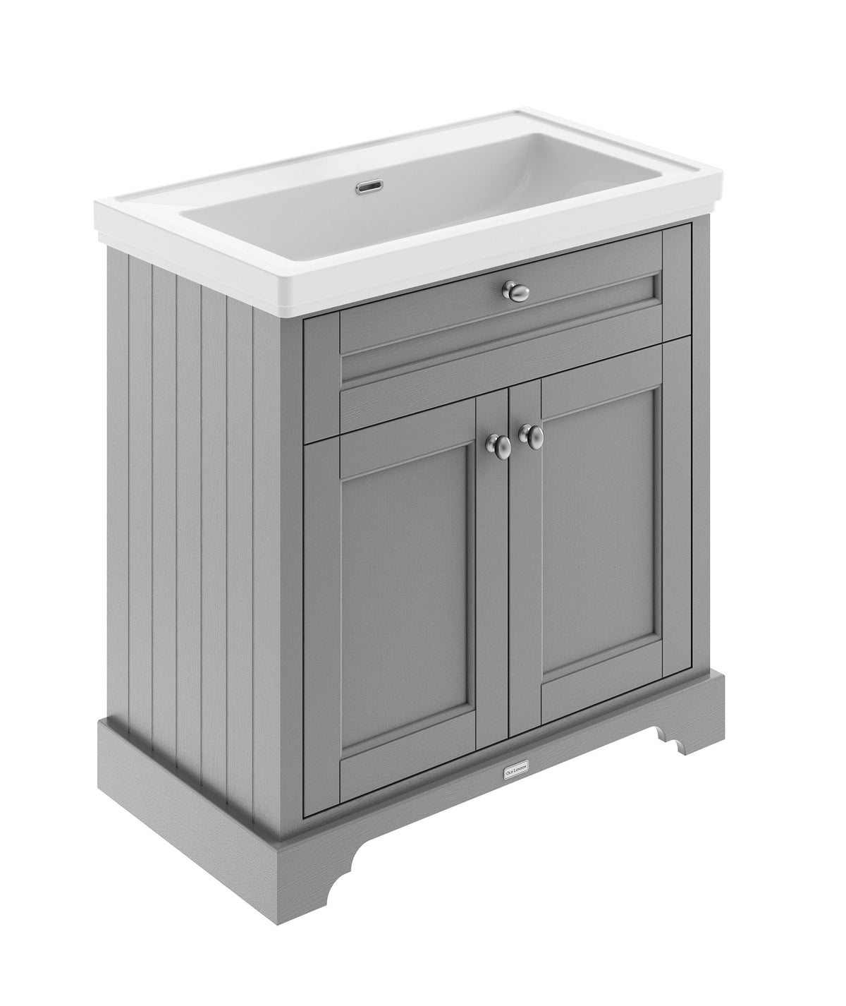 Old London 800mm 2 Door Floor Standing Vanity Unit With Basin