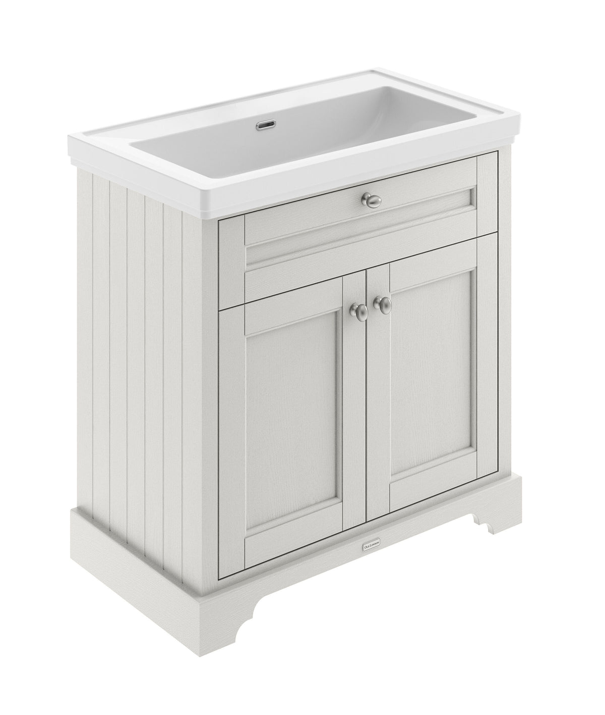 Old London 800mm 2 Door Floor Standing Vanity Unit With Basin