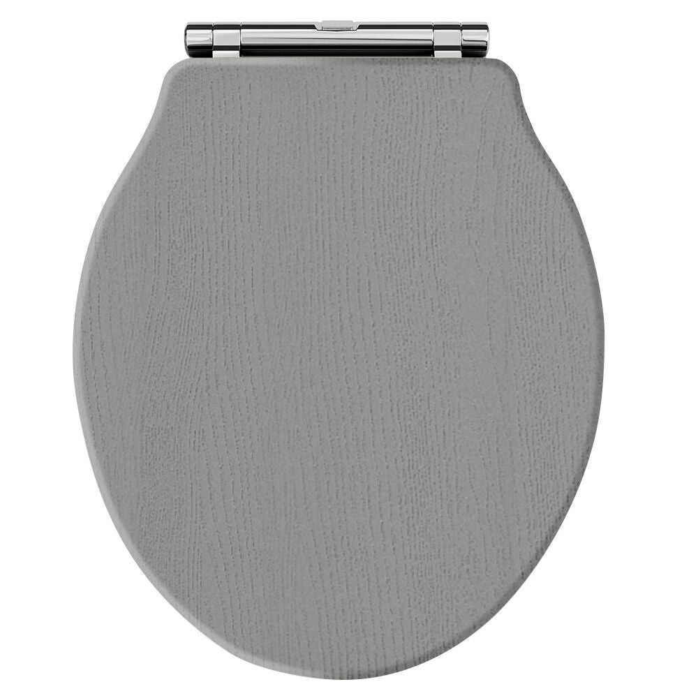 Old London Chancery Round Soft Close Traditional Toilet Seat With Top Fix Hinge